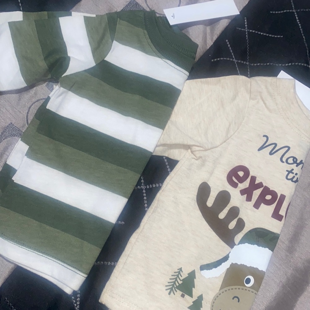 4 0-3/3-6 months long sleeve shirts